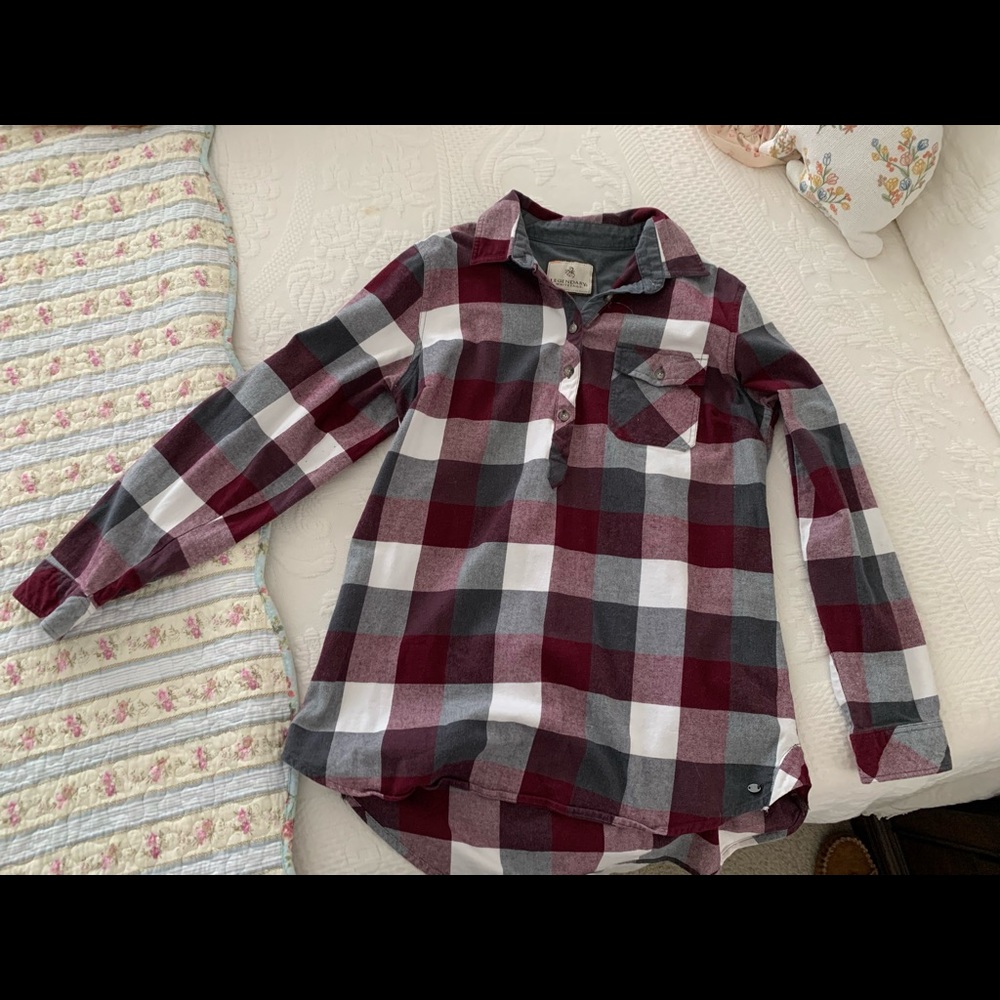 Legendary flannel shirt/tunic XL